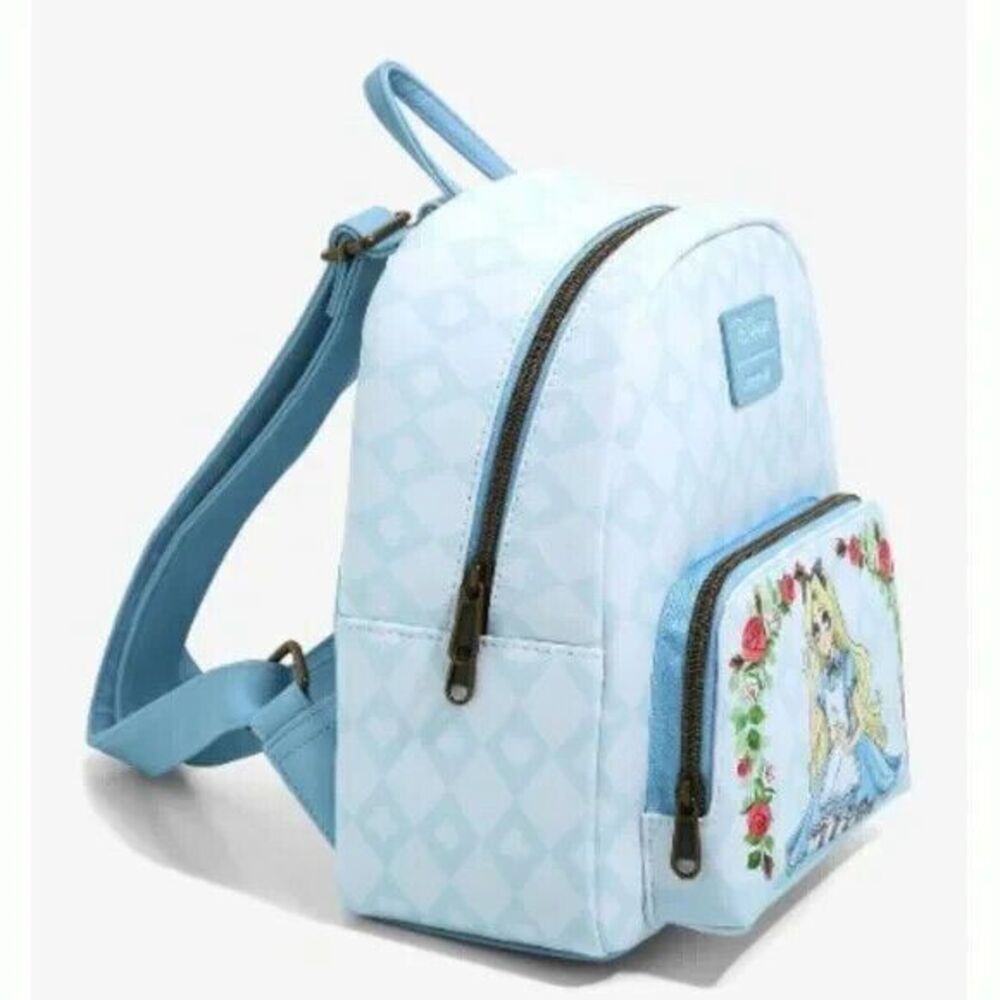 Loungefly Disney Alice In Wonderland‎ Roses Mini Backpack - Picture 2 of 4